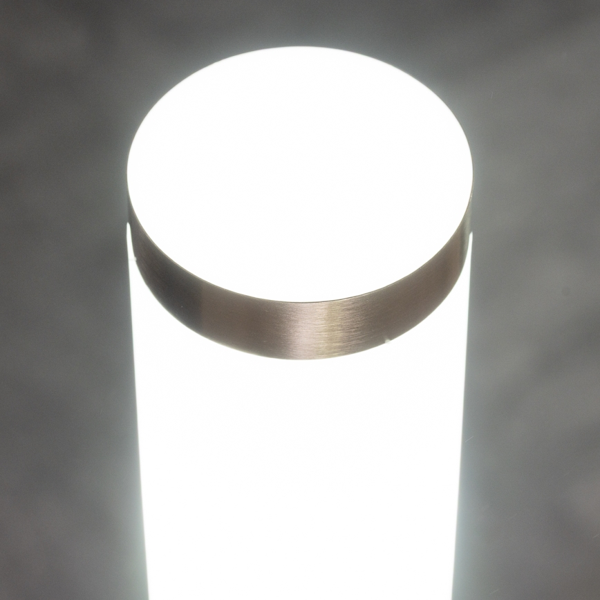 BRILAGI - LED-ulkovalaisin ELIA 1xE27/7W/230V 4000K IP44 100 cm mattakromi