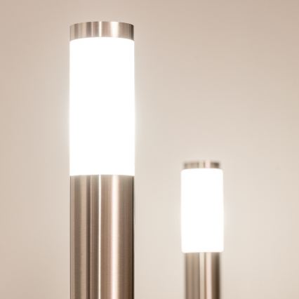 BRILAGI - LED-ulkovalaisin ELIA 1xE27/7W/230V 4000K IP44 50 cm mattakromi