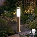 BRILAGI - LED-ulkovalaisin ELIA 1xE27/7W/230V 4000K IP44 50 cm mattakromi