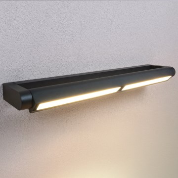BRILAGI - LED-ulkovalaisin julkisivulle SALERNO LED/24W/230V 66 cm musta IP65