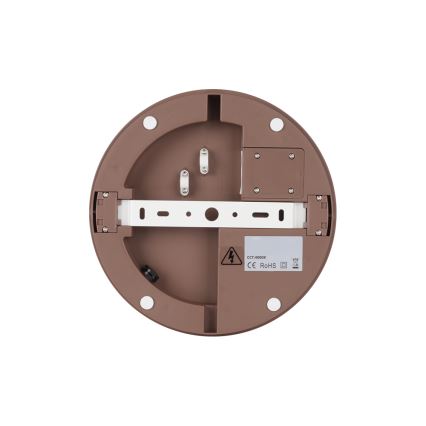 Brilagi - LED-ulkokattovalaisin BENE liiketunnistimella LED/18W/230V halkaisija 21,5 cm ruskea IP54