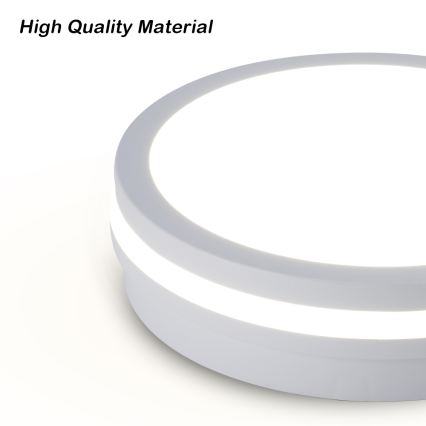 Brilagi - LED-ulkokattovalaisin anturilla BENE LED/18W/230V halkaisija 21,5 cm valkoinen IP54