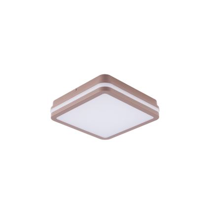 Brilagi - LED-ulkokattovalaisin tunnistimella BENE LED/18W/230V 21,5x21,5 cm ruskea IP54