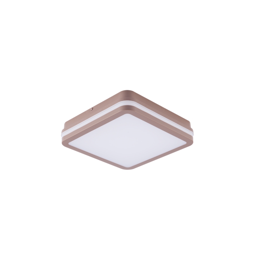 Brilagi - LED-ulkokattovalaisin tunnistimella BENE LED/18W/230V 21,5x21,5 cm ruskea IP54
