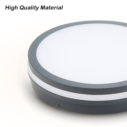 Brilagi - LED-ulkovalaisin liiketunnistimella BENE LED/18W/230V Ø 22 cm antrasiitti IP54