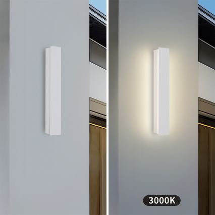 Brilagi - LINEAR LED ulkoseinävalaisin, 8 W, 230 V, 3000 K, IP65, 30 cm, valkoinen, CRI 90