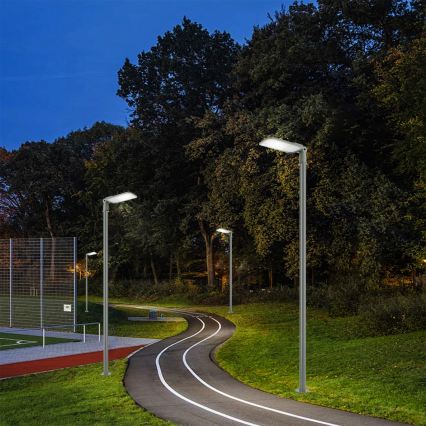 Brilagi - URBANLIGHT LED-katuvalaisin pylväällä ja nivelillä, 3 m, LED/200W/230V, harmaa, IP65