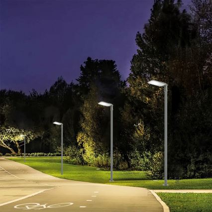 Brilagi - URBANLIGHT LED-katuvalaisin pylväällä ja nivelillä, 3 m, LED/200W/230V, harmaa, IP65