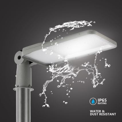 Brilagi - URBANLIGHT LED-katuvalaisin pylväällä ja nivelillä, 3 m, LED/200W/230V, harmaa, IP65