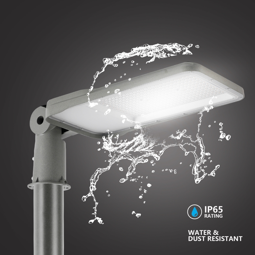 Brilagi - URBANLIGHT LED-katuvalaisin pylväällä ja nivelillä, 3 m, LED/200W/230V, harmaa, IP65
