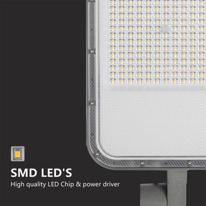 Brilagi - URBANLIGHT LED-katuvalaisin pylväällä ja nivelillä, 3 m, LED/200W/230V, harmaa, IP65