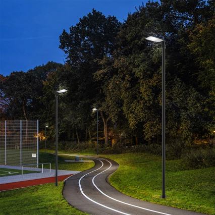 Brilagi - LED-ulkokatuvalaisin pylväällä ja nivelvarrella 4 m URBANLIGHT LED/100W/230V musta IP65