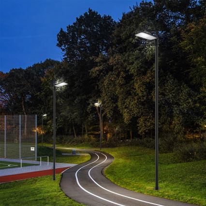 Brilagi - LED-ulkokatuvalaisin pylvään ja nivelen kanssa 4 m URBANLIGHT LED/200W/230V musta IP65