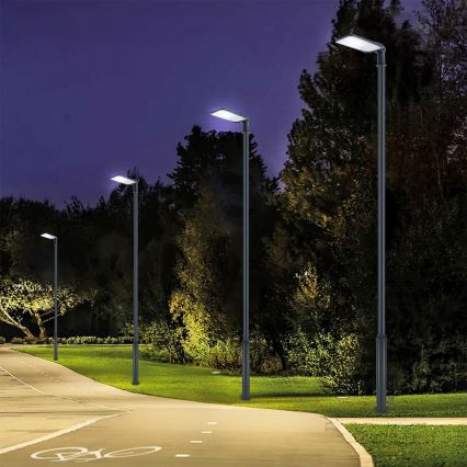 Brilagi - LED-ulkokatuvalo 5 m pylväällä ja kääntyvällä nivelellä URBANLIGHT LED/200W/230V antrasiitti IP65