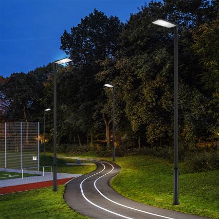 Brilagi - URBANLIGHT LED ulkokatuvalaisin, 5 m pylväs ja nivel, LED/200W/230V, musta, IP65