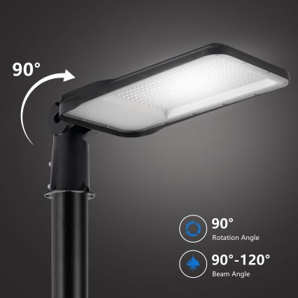 Brilagi - URBANLIGHT LED ulkokatuvalaisin, 5 m pylväs ja nivel, LED/200W/230V, musta, IP65