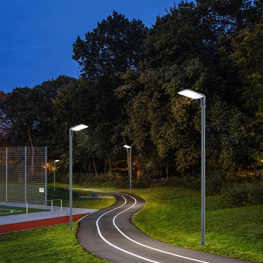 Brilagi - LED-ulkokatuvalaisin tolppalla ja nivelkannattimella, 3 m URBANLIGHT LED/200W/230V antrasiitti IP65