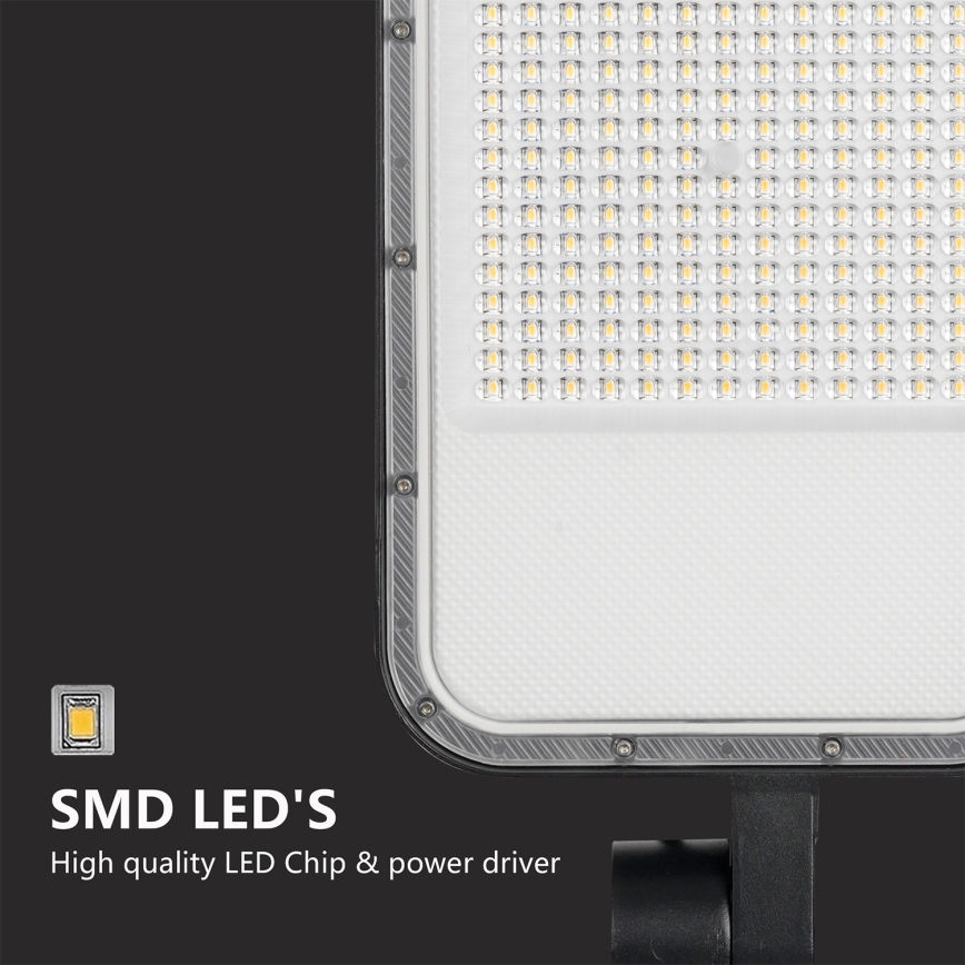 Brilagi - URBANLIGHT 3 m pylväällä ja nivelkiinnikkeellä varustettu LED-katuvalaisin LED/200W/230V musta IP65