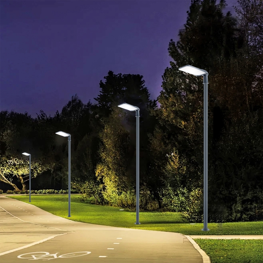 Brilagi - LED-katuvalaisin ulkokäyttöön pylväällä ja nivelillä 4 m URBANLIGHT LED/200W/230V antrasiitti IP65