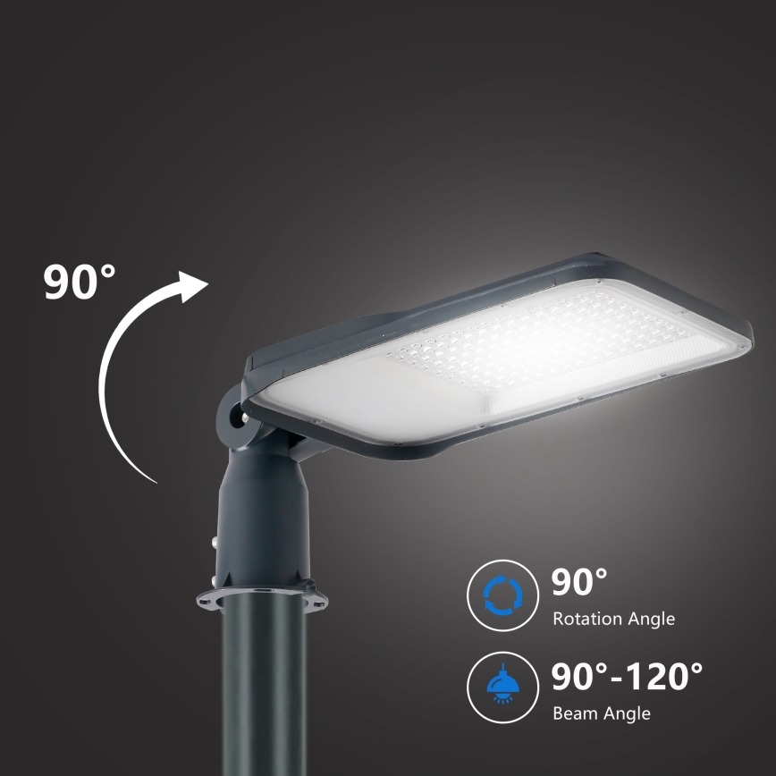 Brilagi - LED-ulkokatuvalaisin pylväällä ja nivelillä 4 m URBANLIGHT LED/100W/230V antrasiitti IP65