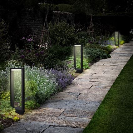 Brilagi - LED Ulkovalaisin RAGUSA LED/7W/230V 3000/4000/6000K musta IP54 50 cm