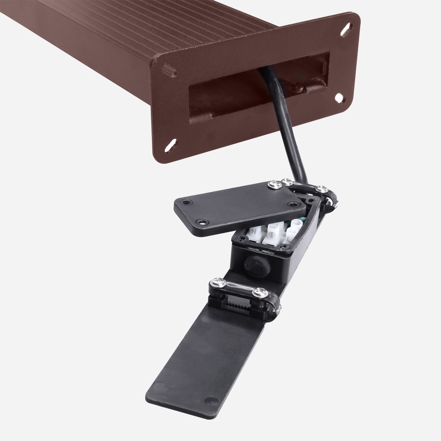 BRILAGI - LED-ulkovalaisin RIANO LED/8W/230V ruskea IP65 80 cm