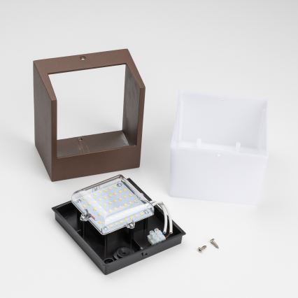 BRILAGI - LED-ulkovalaisin TERNI LED/12W/230V ruskea IP44