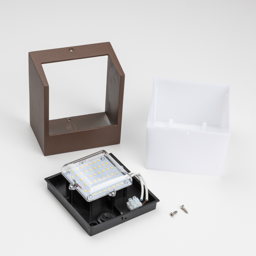 BRILAGI - LED-ulkovalaisin TERNI LED/12W/230V ruskea IP44