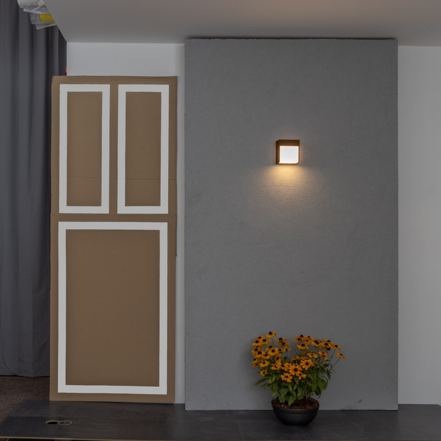 BRILAGI - LED-ulkovalaisin TERNI LED/12W/230V ruskea IP44