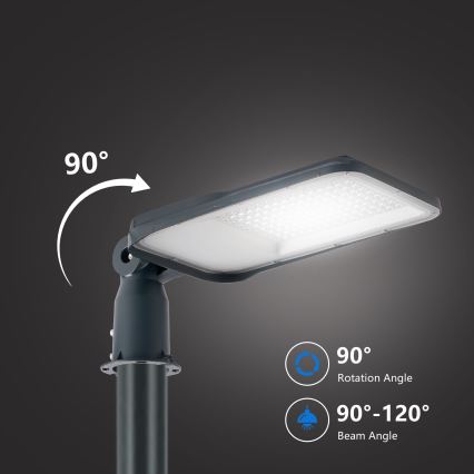 Brilagi - URBANLIGHT LED/100W/230V ulkokatuvalaisin 3 m pylväällä ja nivelellä antrasiitti IP65
