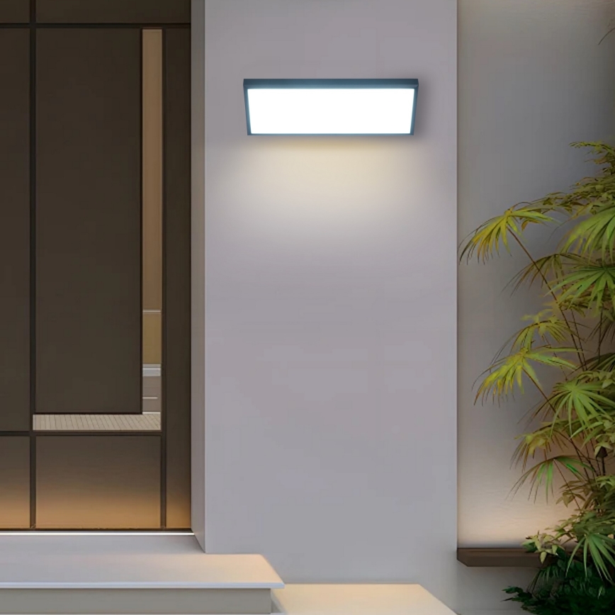 Brilagi - LED ulkoseinävalaisin TRIANGLE LED/42W/230V 3000/4000/6500K antrasiitti IP65