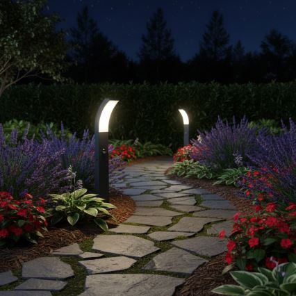 Brilagi - LED-ulkovalaisin tunnistimella ARCELO LED/9W/230V 50 cm IP44