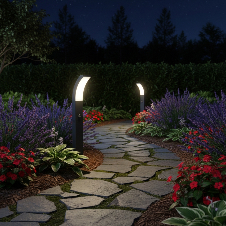Brilagi - LED-ulkovalaisin tunnistimella ARCELO LED/9W/230V 50 cm IP44