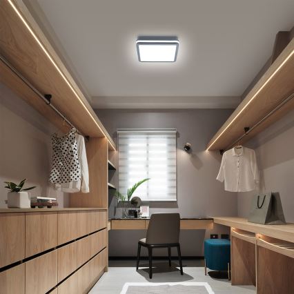 Brilagi - LED-ulkovalaisin liiketunnistimella BENE LED/24W/230V 26x26 cm antrasiitti IP54