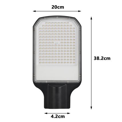 Brilagi - LED-ulkovalaisin URBANLIGHT LED/100W/230V musta IP65