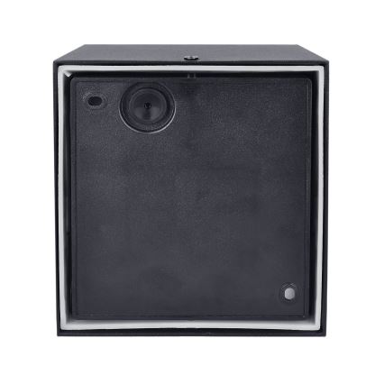 Brilagi - LED Ulkovalo anturilla TERNI LED/12W/230V musta IP44