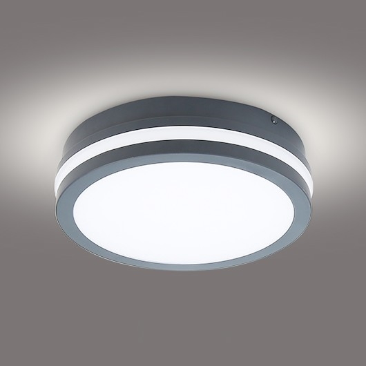 Brilagi - LED-ulkovalo BENE LED/18W/230V halkaisija 22 cm antrasiitti IP54