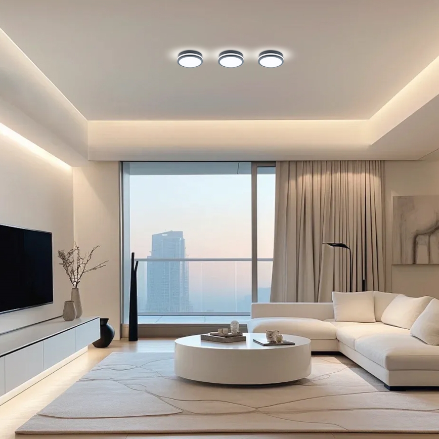 Brilagi - LED-ulkovalo BENE LED/18W/230V halkaisija 22 cm antrasiitti IP54