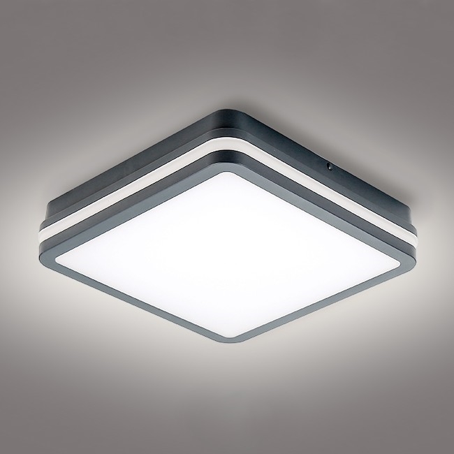 Brilagi - LED-ulkovalo BENE LED/24W/230V 26x26 cm antrasiitti IP54