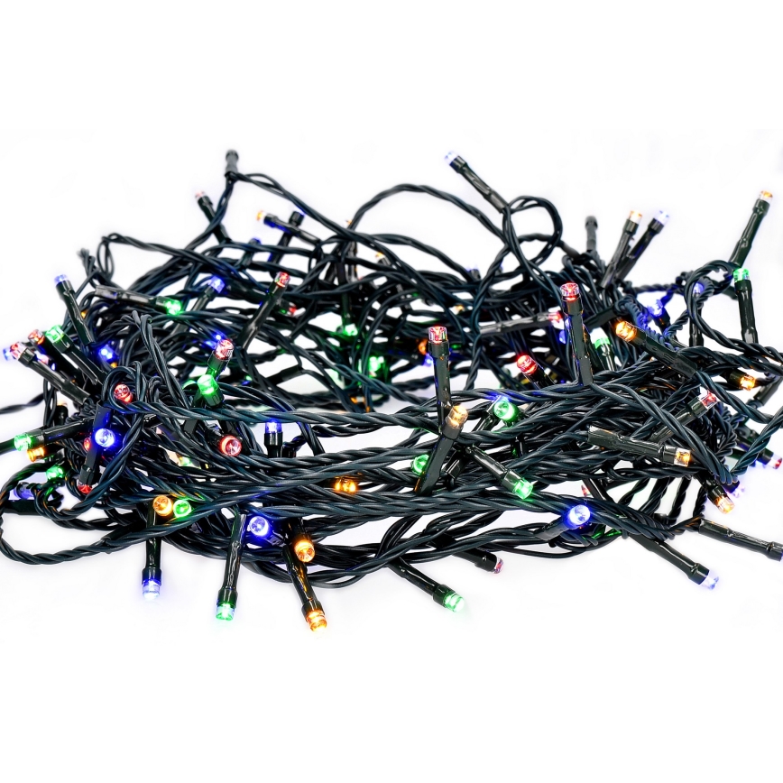 Brilagi - LED-ulkovaloketju 100 LED, 8 toimintoa, 13 m, IP44, monivärinen