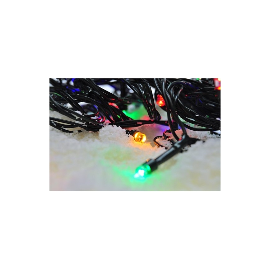 Brilagi - LED-ulkovaloketju 100 LED, 8 toimintoa, 13 m, IP44, monivärinen