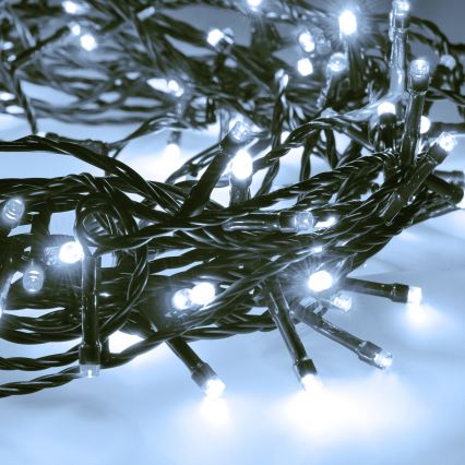 Brilagi - LED-ulkovaloketju 100xLED/8 toimintoa 13 m IP44 kylmä valkoinen