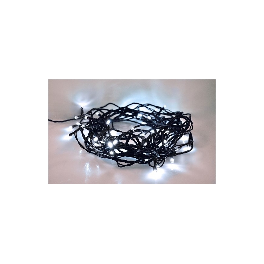 Brilagi - LED-ulkovaloketju 100xLED/8 toimintoa 13 m IP44 kylmä valkoinen