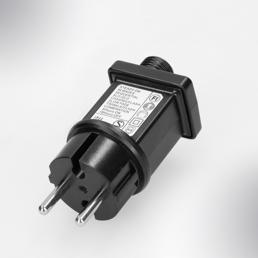 Brilagi - LED-ulkovaloketju 200 LEDiä / 8 toimintoa, 13 m, IP44, kylmänvalkoinen, jääpuikkovalot