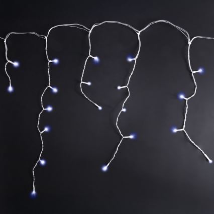 Brilagi - LED-ulkovaloketju 400xLED/8 toimintoa 23m IP44 kylmänvalkoinen