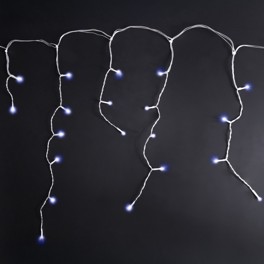 Brilagi - LED-ulkovaloketju 400xLED/8 toimintoa 23m IP44 kylmänvalkoinen