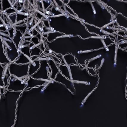 Brilagi - LED-ulkovaloketju 400xLED/8 toimintoa 23m IP44 kylmänvalkoinen