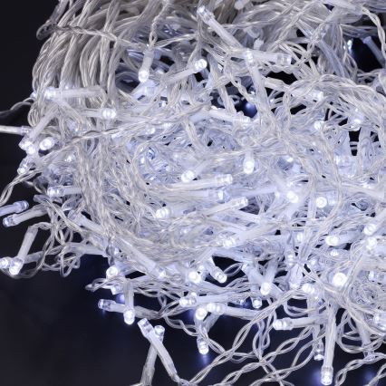 Brilagi - LED-ulkovaloketju 400xLED/8 toimintoa 23m IP44 kylmänvalkoinen