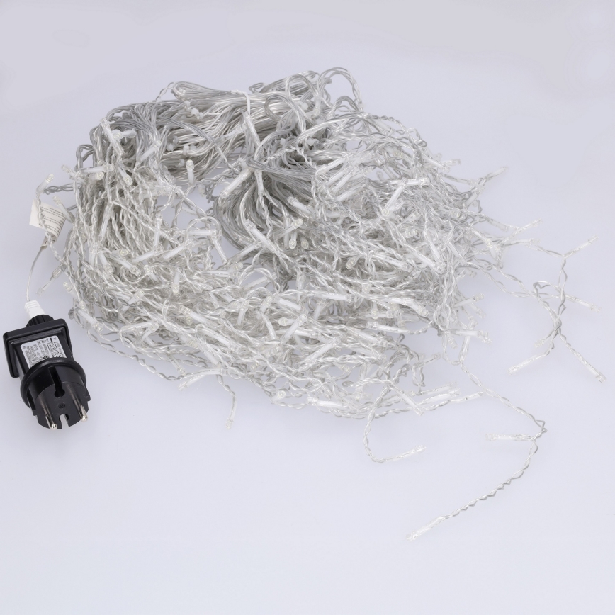 Brilagi - LED-ulkovaloketju 400xLED/8 toimintoa 23m IP44 kylmänvalkoinen