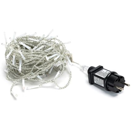 Brilagi - LED-ulkovalosarja 200 LED / 8 toimintoa 13 x 0,6 m IP44 kylmänvalkoinen